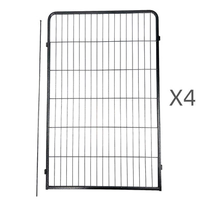 YES4PETS  4 Panel 120 cm Heavy Duty Pet Dog Cat Rabbit Exercise Extension Playpen Puppy Rabbit Fence