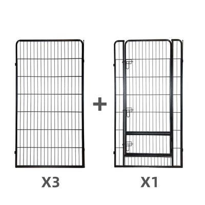 YES4PETS  4 Panel 150 cm Heavy Duty Pet Dog Cat Rabbit Exercise Extension Playpen Puppy Rabbit Fence