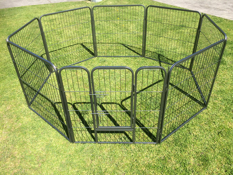 YES4PETS 16 Panels 80 cm Heavy Duty Pet Dog Puppy Cat Rabbit Exercise Playpen Fence