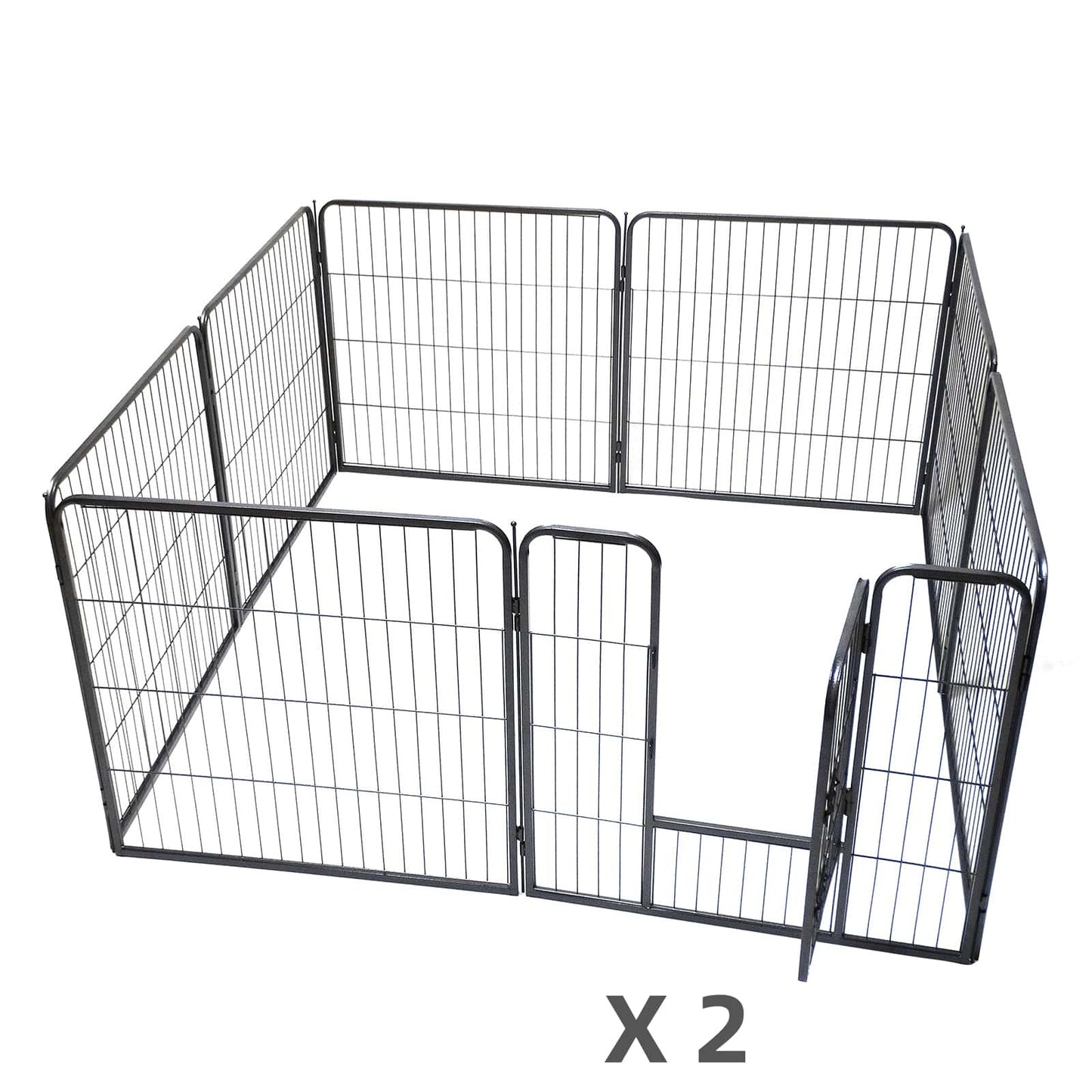 YES4PETS 16 Panels 80 cm Heavy Duty Pet Dog Puppy Cat Rabbit Exercise Playpen Fence