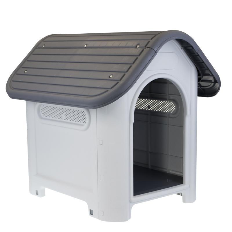 Medium Weather Resistant Plastic Pet Dog Puppy Cat House Kennel