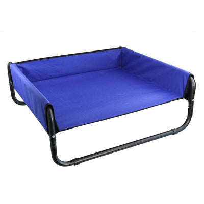 Blue / Grey / Black Large Dog Walled Suspension Trampoline Hammock Bed 85 x 85 x 33 cm