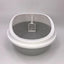 YES4PETS 2 x Grey Round Portable Cat Toilet Litter Box Tray with Scoop