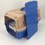 YES4PETS Medium Dog Cat Crate Pet Rabbit Carrier Airline Cage With Bowl & Tray-Blue