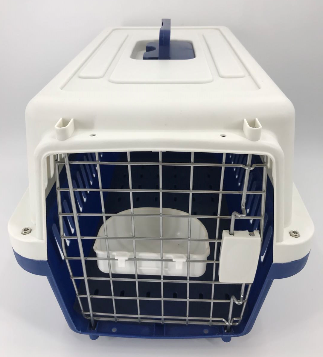 YES4PETS Medium Dog Cat Crate Pet Carrier Airline Cage With Bowl & Tray-Navy