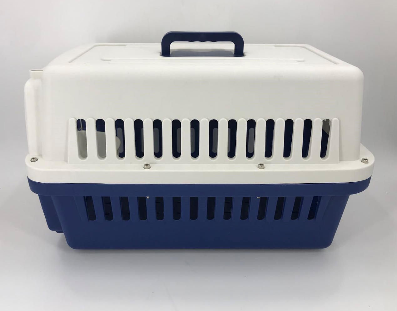 YES4PETS Medium Dog Cat Crate Pet Carrier Airline Cage With Bowl & Tray-Navy