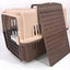 YES4PETS Large Airline Dog Cat Crate Pet Carrier Cage With Tray And Bowl