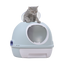 YES4PETS Cat Toilet Litter Box Tray House W Sky window Drawer Photocatalyst Purifier Blue