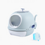 YES4PETS Cat Toilet Litter Box Tray House W Sky window Drawer Photocatalyst Purifier Blue