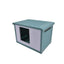 YES4PETS Small Plastic Pet Dog Puppy Cat House Kennel Green