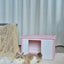 YES4PETS Small Plastic Pet Dog Puppy Cat House Kennel Pink