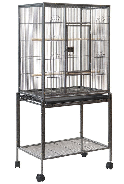 YES4PETS 135cm Bird Cage Parrot Aviary Pet Stand-alone Budgie Perch Castor Wheels