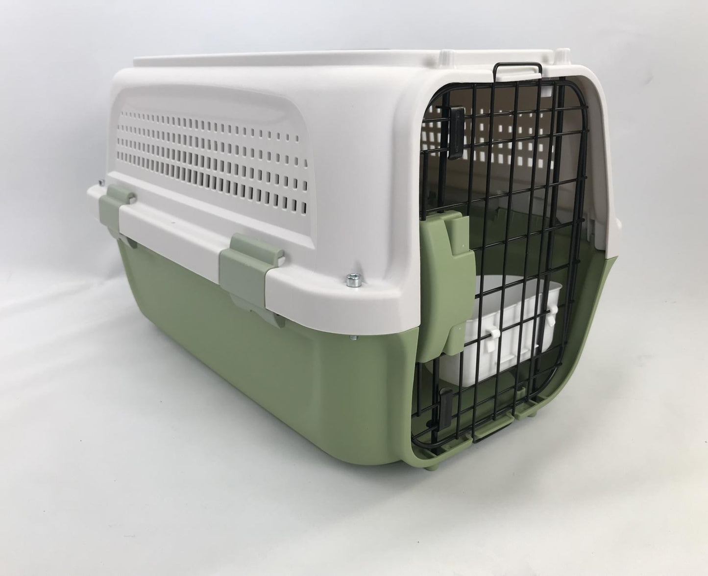 YES4PETS Medium Dog Cat Rabbit Crate Pet Kitten Carrier Parrot Cage Grey