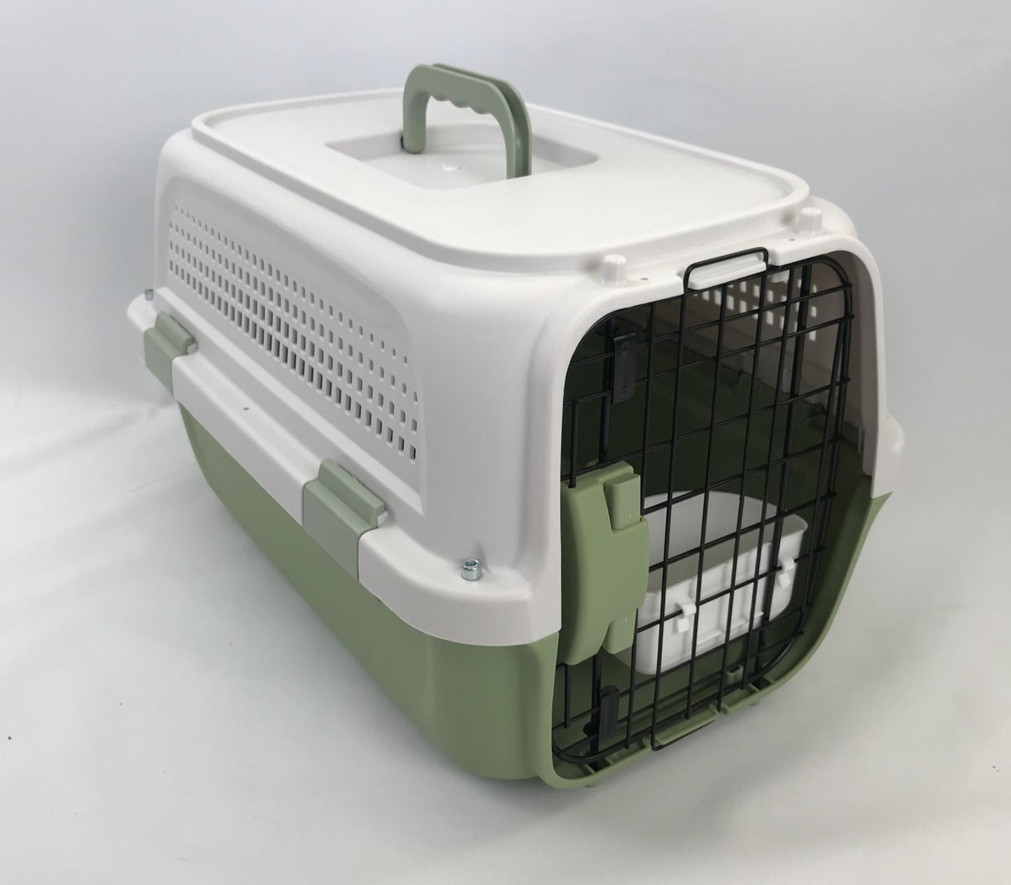 YES4PETS Medium Dog Cat Rabbit Crate Pet Kitten Carrier Parrot Cage Grey