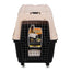 YES4PETS XXXL Plastic Pet Dog Carrier Transport Cat Cage With Wheels Tray & Bowl