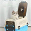 YES4PETS Medium Dog Cat Crate Pet Rabbit Carrier Travel Cage With Tray & Window Blue