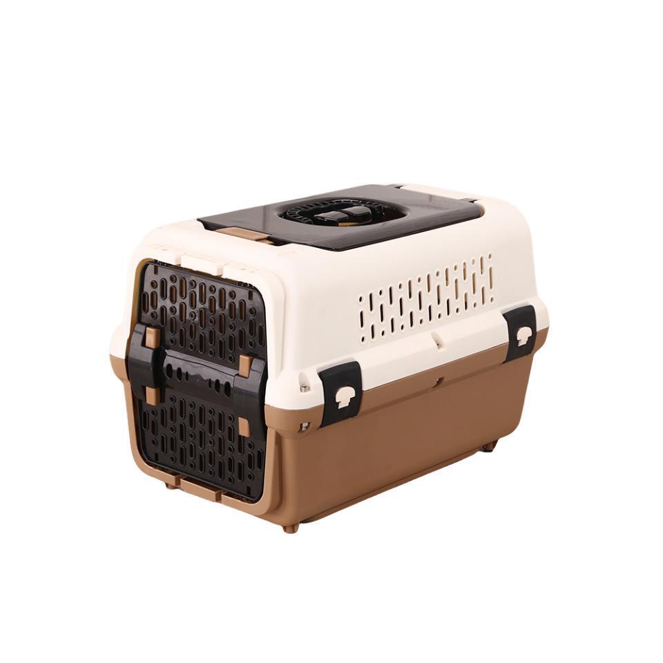 YES4PETS Medium Dog Cat Crate Pet Rabbit Carrier Travel Cage With Tray & Window