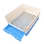 YES4PETS Medium Dog Potty Training Tray Pet Puppy Toilet Trays Loo Pad Mat With Wall Blue