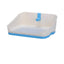 YES4PETS Medium Portable Dog Potty Training Tray Pet Puppy Toilet Trays Loo Pad Mat With Wall Blue