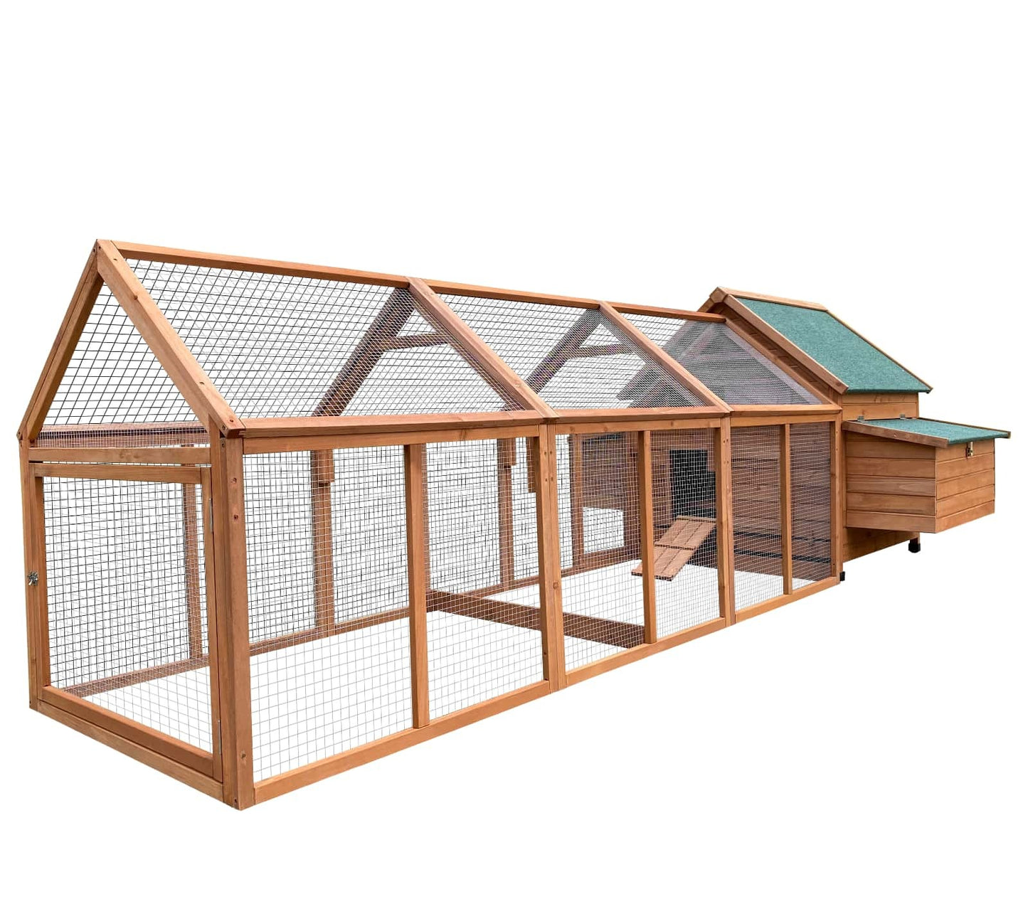 YES4PETS 350 CM XXL Chicken Coop Rabbit Hutch Ferret Cage Hen Chook Cat Kitten House With Run