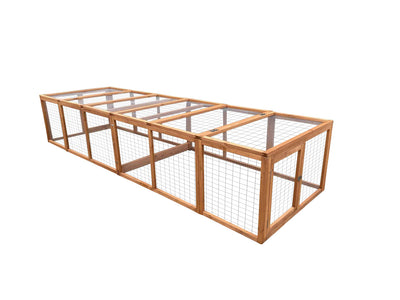 YES4PETS 290 cm XL Chicken Coop Run Guinea Pig Cage Villa Extension Rabbit Hutch Cat Kitten House Pen