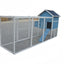 YES4PETS 371 cm Blue XXL Chicken Coop Rabbit Guinea Pig Hutch Ferret Hen Cat Kitten House