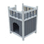 YES4PETS Cat Shelter Condo with Escape Door Rabbit Kitty House Cave