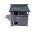 YES4PETS 2 Story Cat Shelter Condo with Escape Door Rainproof Kitty House