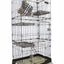 YES4PETS 179 cm Brown Pet 4 Level Cat Cage House With Litter Tray & Wheel 82x57x179 CM