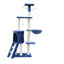 YES4PETS 138cm Cat Scratching Post Tree Post House Tower with Ladder-Blue