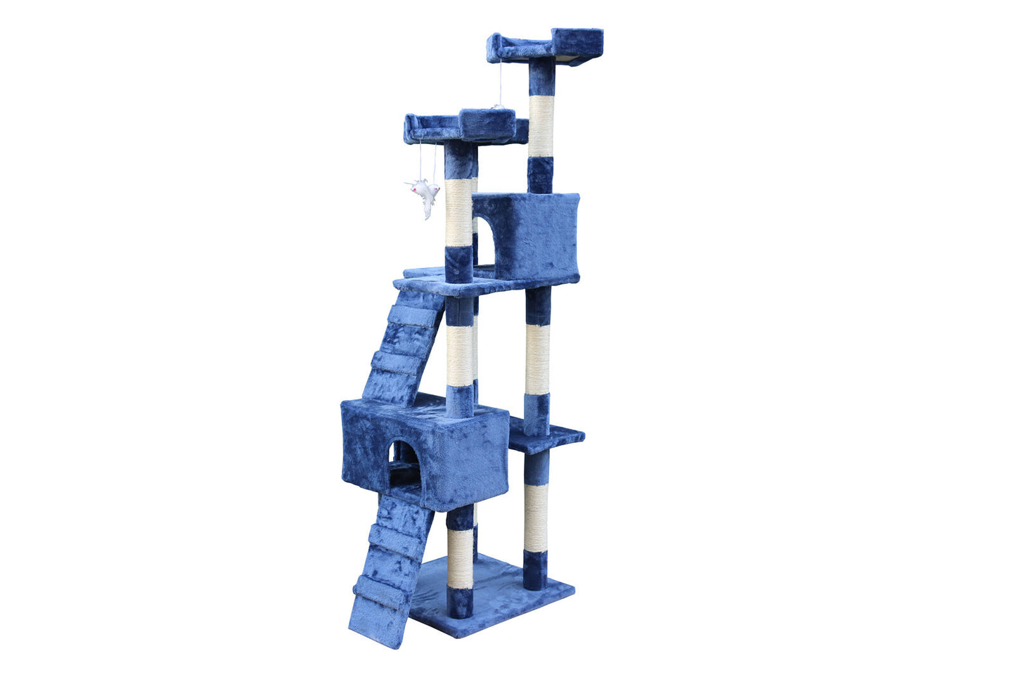 YES4PETS 170cm Cat Scratching Post Tree Post House Tower with Ladder Furniture Blue