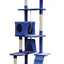 YES4PETS 193cm Cat Scratching Tree Post Sisal Pole Scratching Post Scratcher Tower Condo Blue