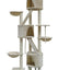 YES4PETS 244 cm XL Multi Level Cat Scratching Post Tree Scratcher Pole- Beige