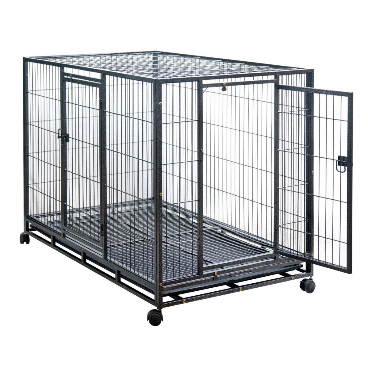 YES4PETS XL Pet Dog Cat Cage Metal Crate Kennel Portable Puppy Cat Rabbit House