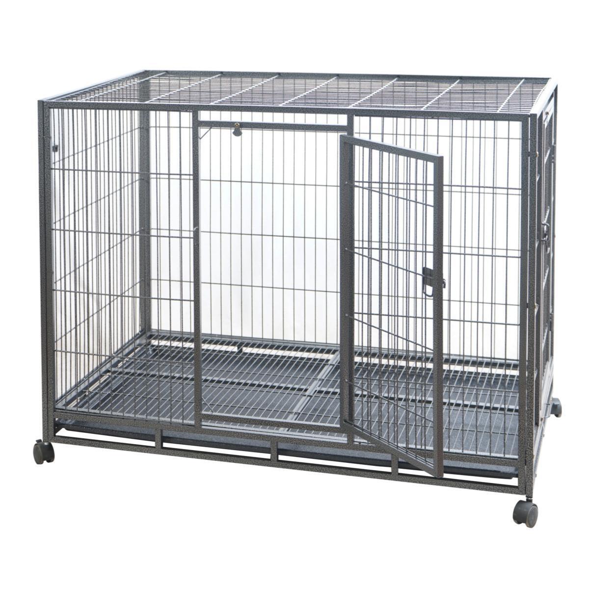 YES4PETS XL Pet Dog Cat Cage Metal Crate Kennel Portable Puppy Cat Rabbit House