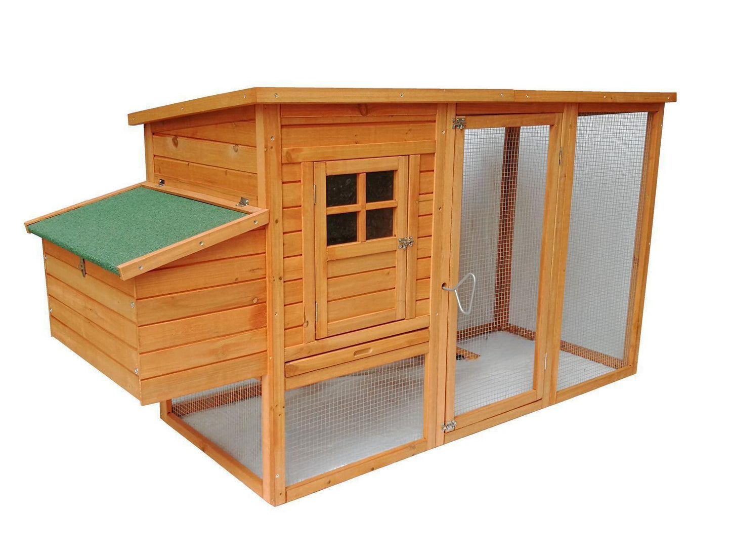 YES4PETS Large Chicken Coop Rabbit Hutch Ferret Cat Guinea Pig Cage Hen Chook House With Open Roof