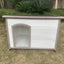 YES4PETS XL Timber Pet Dog Kennel House Puppy Wooden Timber Cabin With Stripe