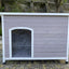 YES4PETS XXL Timber Pet Dog Kennel House Puppy Wooden Timber Cabin With Stripe