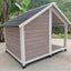 YES4PETS L Timber Pet Dog Kennel House Puppy Wooden Timber Cabin 130x105x100cm