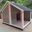 YES4PETS L Timber Pet Dog Kennel House Puppy Wooden Timber Cabin 130x105x100cm