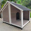 YES4PETS L Timber Pet Dog Kennel House Puppy Wooden Timber Cabin 130x105x100cm