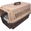 YES4PETS New Medium Dog Cat Rabbit Crate Pet Carrier Cage With Bowl & Tray Brown