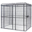 YES4PETS XXXXL Walk-in Bird Cat Dog Chicken Rabbit Cage Pet Parrot Aviary  Perch 219x158x203cm With Green Cover