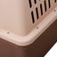 YES4PETS Large Plastic Kennels Pet Carrier Dog Cat Cage Crate With Handle and Wheel