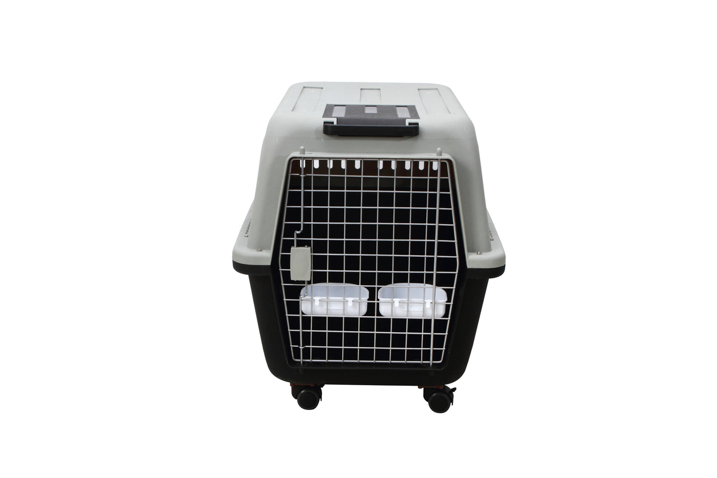 YES4PETS XL Plastic Kennels Pet Carrier Dog Cat Cage Crate With Handle and Removable Wheel