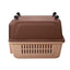 YES4PETS XL Plastic Kennels Pet Carrier Dog Cat Cage Crate With Handle and Removable Wheel