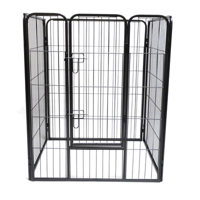 YES4PETS 4 Panels 100 cm Pet Dog Cat Puppy Rabbit Exercise Playpen Fence w Door