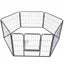 YES4PETS 6 Panel 60 cm Heavy Duty Pet Dog Puppy Cat Rabbit Exercise Playpen Fence