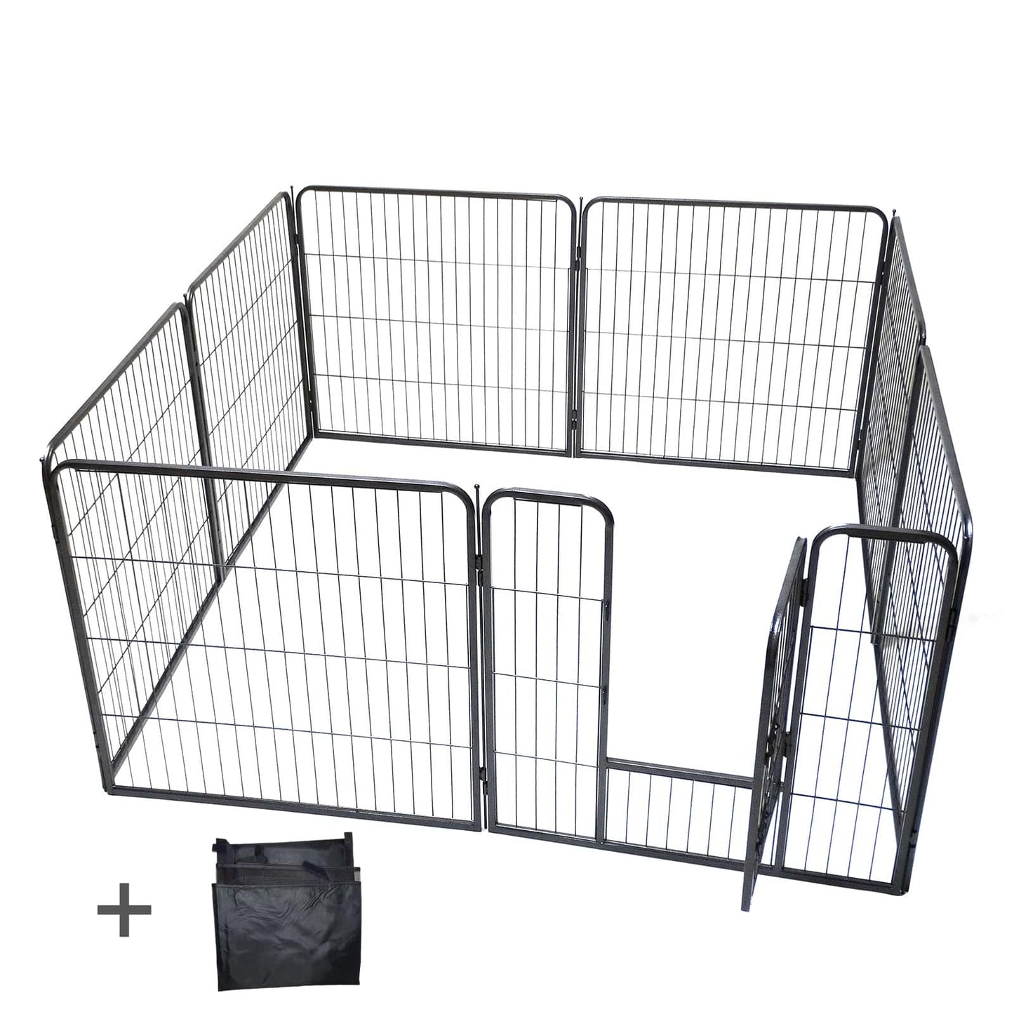 YES4PETS 80 cm Heavy Duty Pet Dog Puppy Cat Rabbit Exercise Playpen Fence With Cover