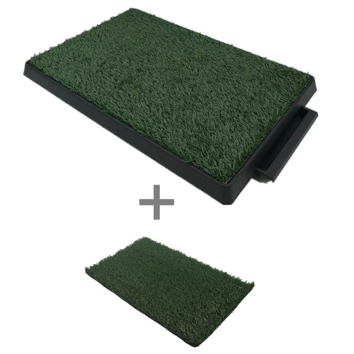 YES4PETS XL Indoor Dog Puppy Toilet Grass Potty Training Mat Loo Pad pad with 2 grass